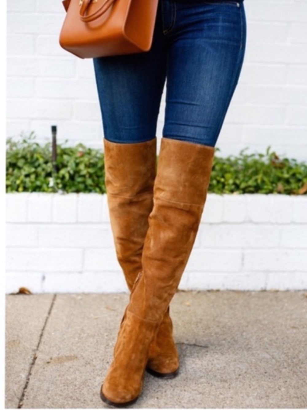 J.Crew Suede over the knee Suede Riding Boots like new BA770 sz 9 - Picture 2 of 9